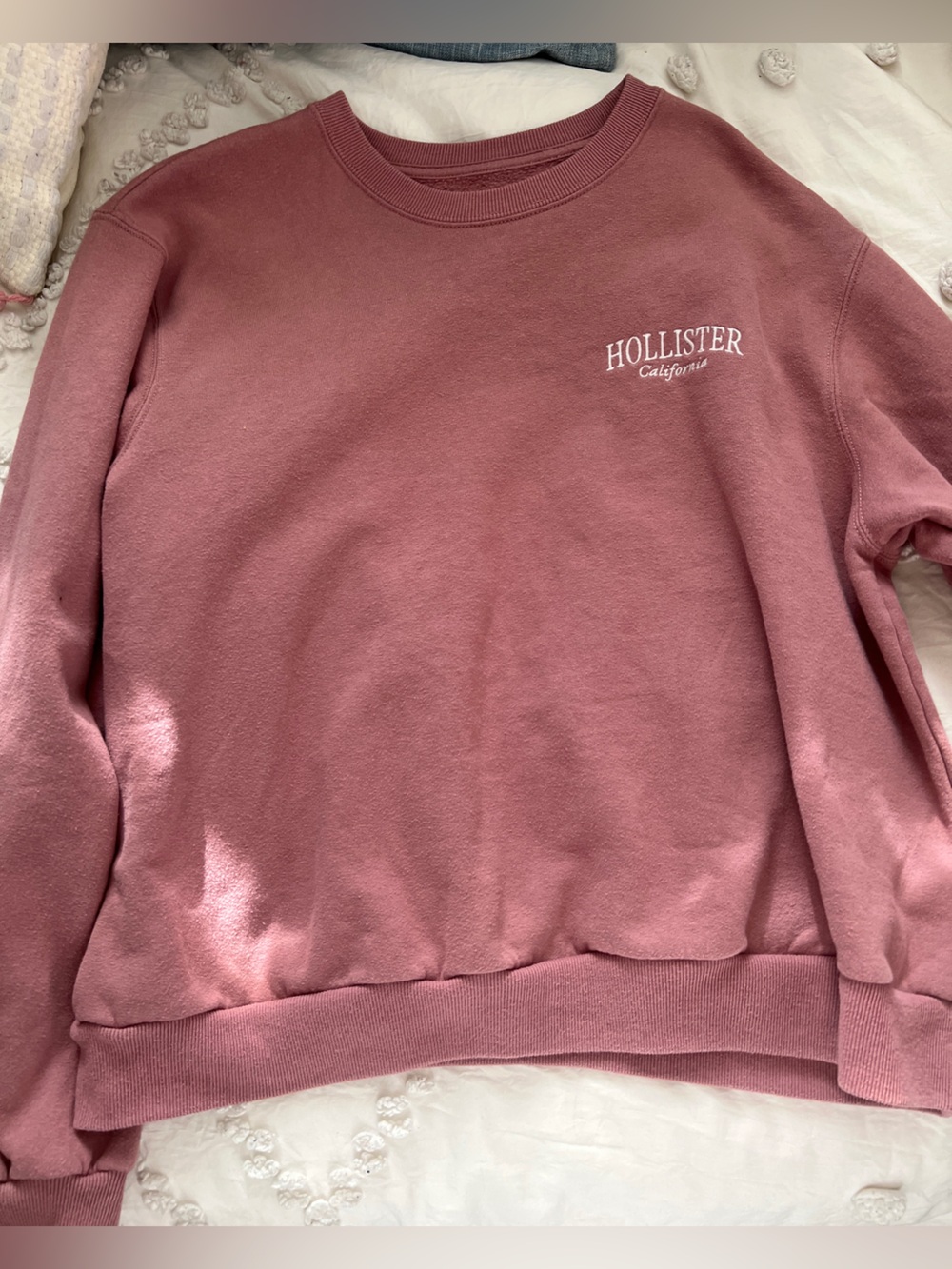 Hollister Dusty Rose Pullover Sweatshirt